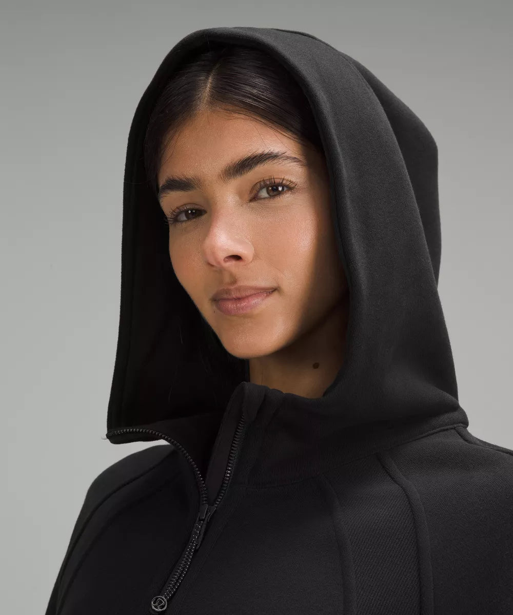Sweat à capuche Scuba Oversized demi-zippé