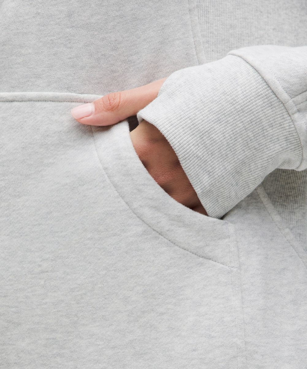 Sweat demi-zippé Scuba Oversized à col cheminée Long