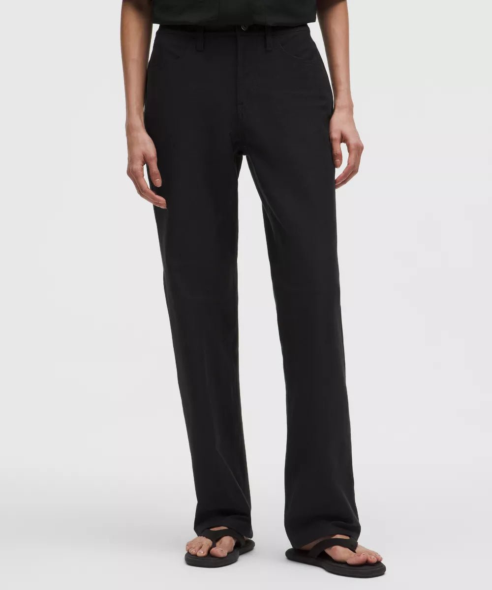 Pantalon EasyFive taille mi-haute à coupe droite décontractée Standard