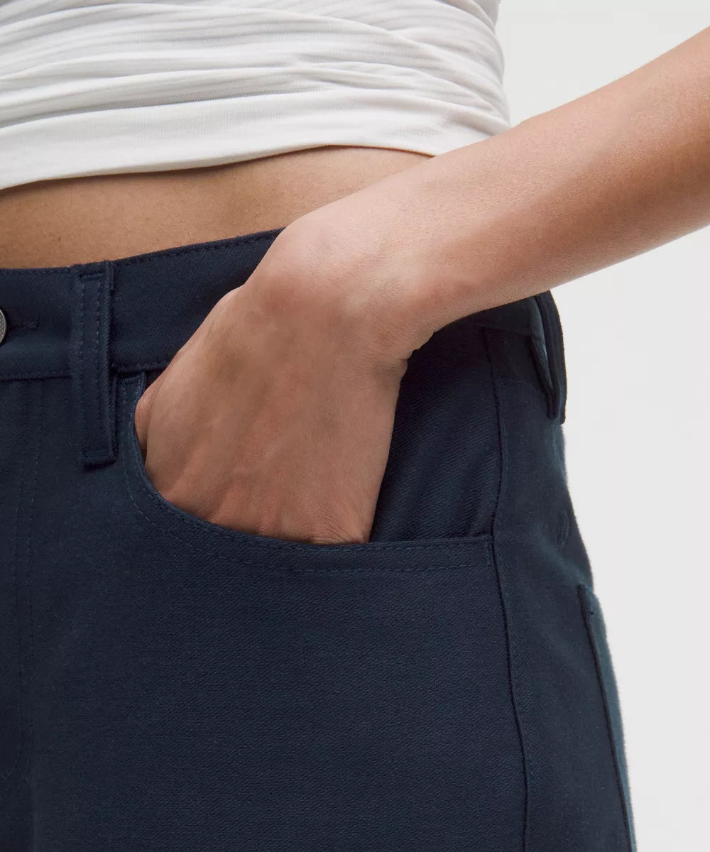 Pantalon EasyFive taille mi-haute à coupe droite décontractée Standard