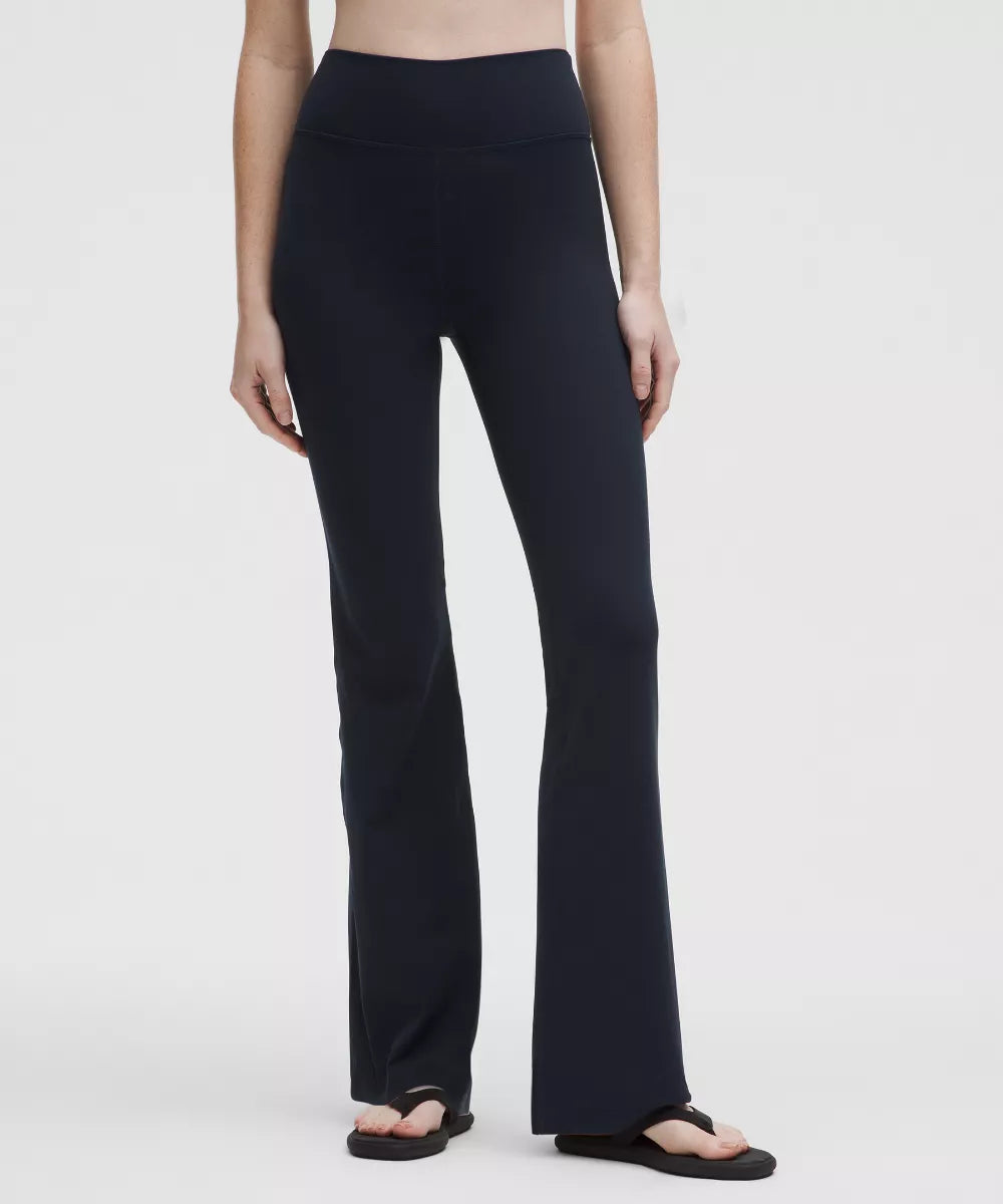 Pantalon Groove évasé taille haute en Nulu Court