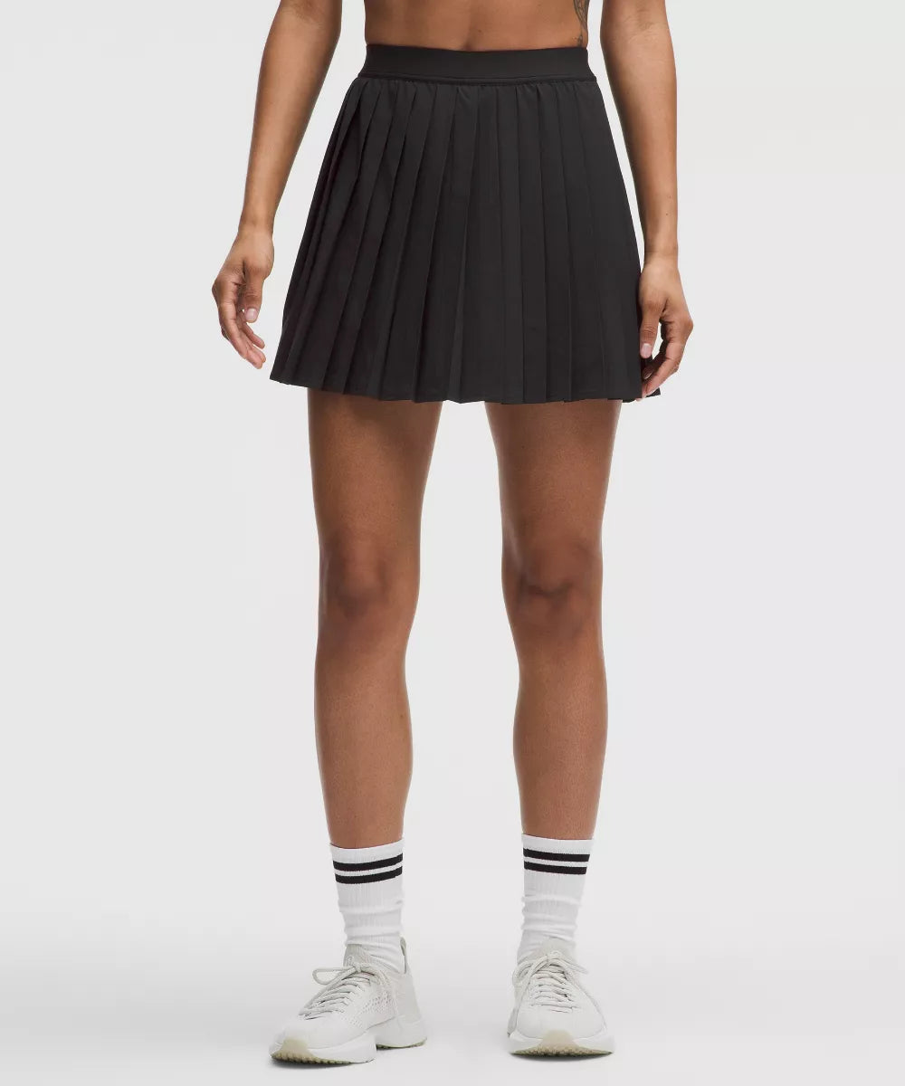 Jupe de tennis plissée taille haute Longue