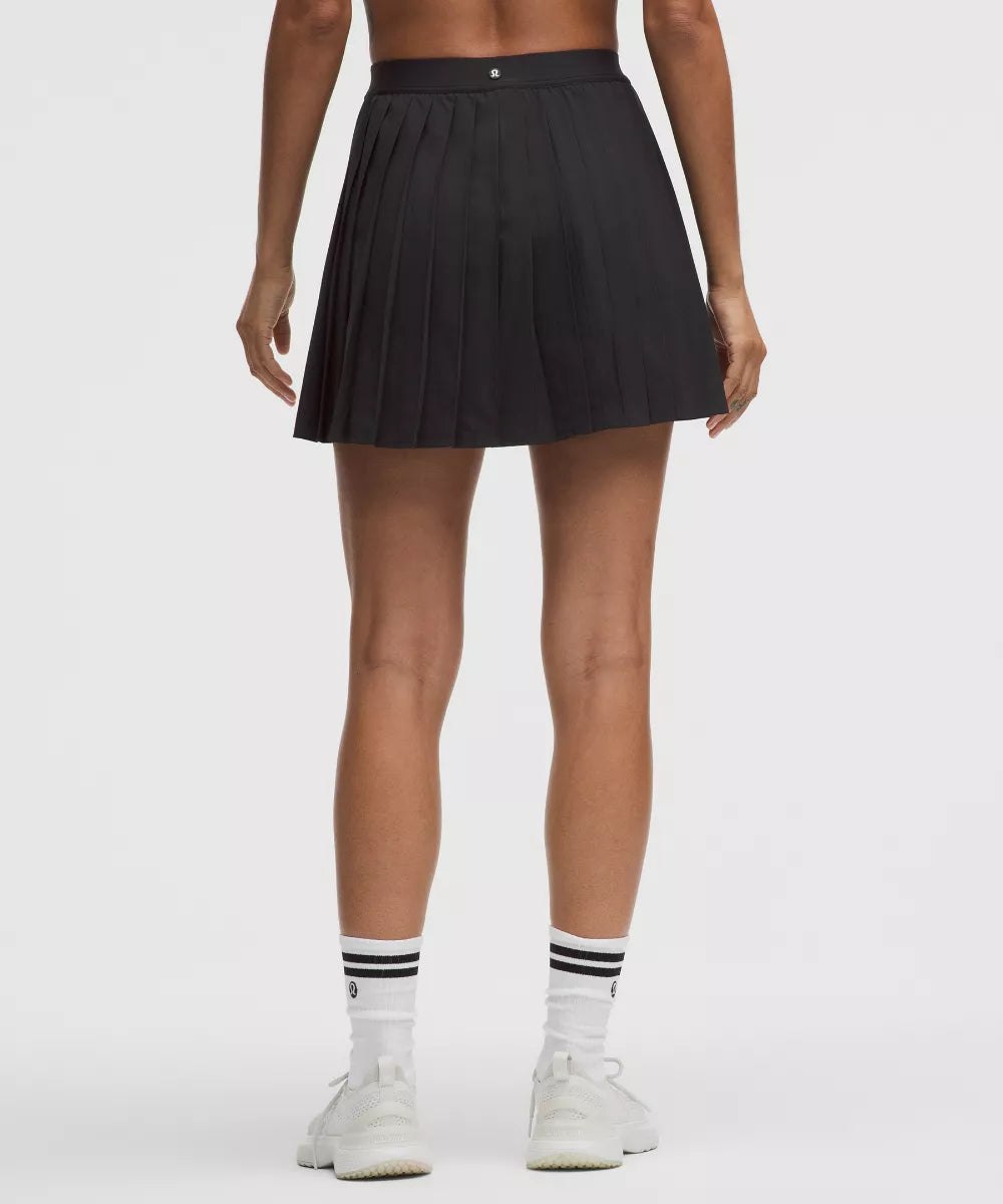 Jupe de tennis plissée taille haute Longue