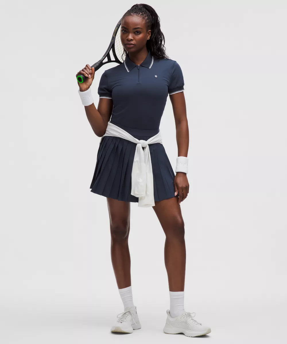 Jupe de tennis plissée taille haute Longue