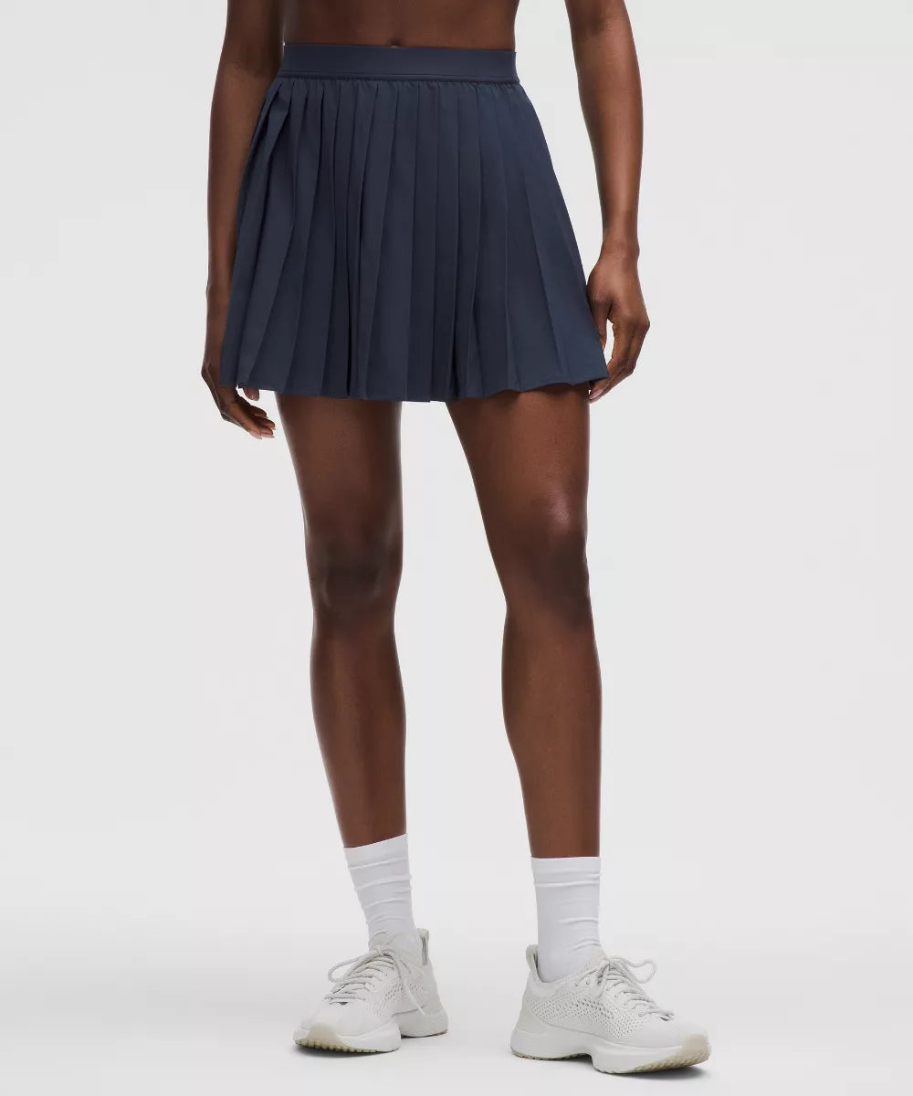 Jupe de tennis plissée taille haute Longue