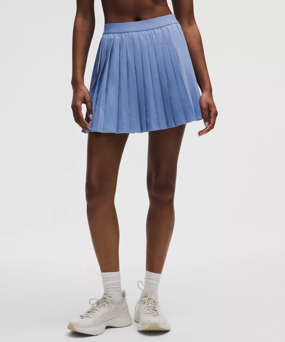 Jupe de tennis plissée taille haute Longue