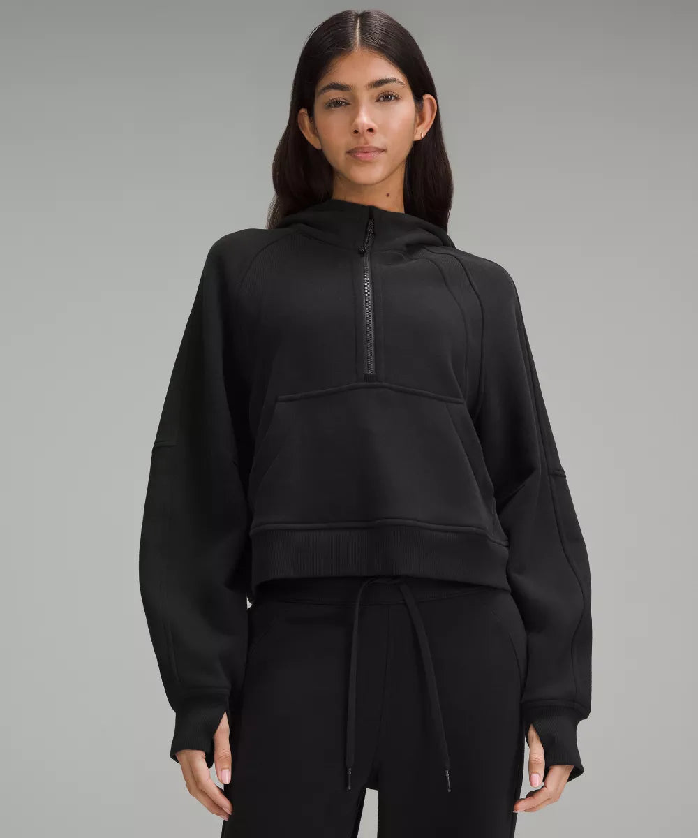 Sweat à capuche Scuba Oversized demi-zippé