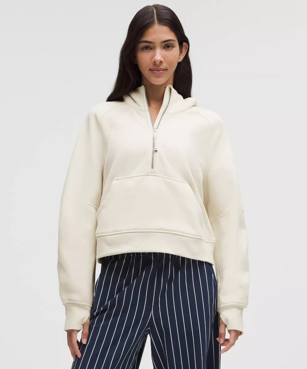 Sweat à capuche Scuba Oversized demi-zippé