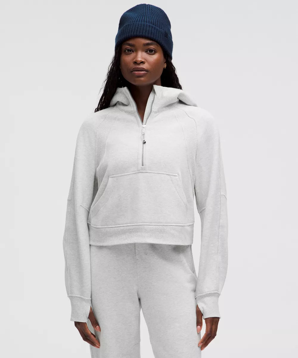 Sweat à capuche Scuba Oversized demi-zippé