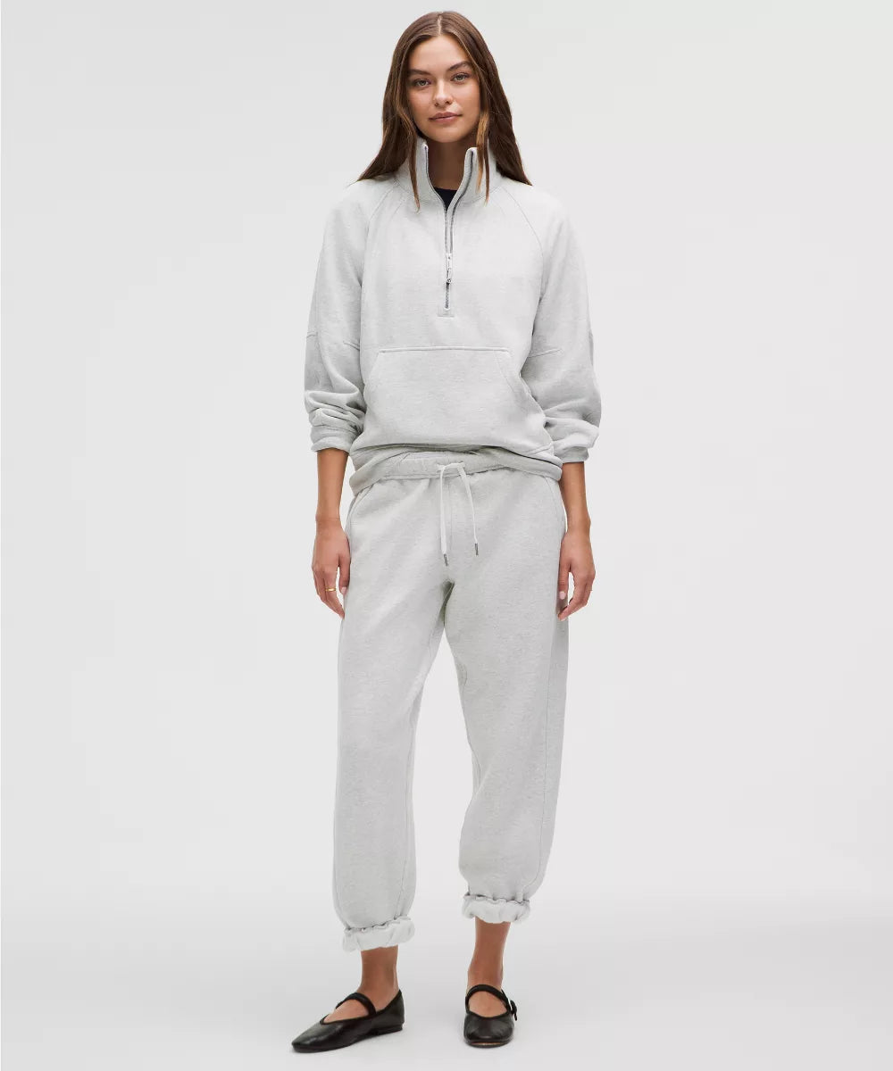 Sweat demi-zippé Scuba Oversized à col cheminée Long