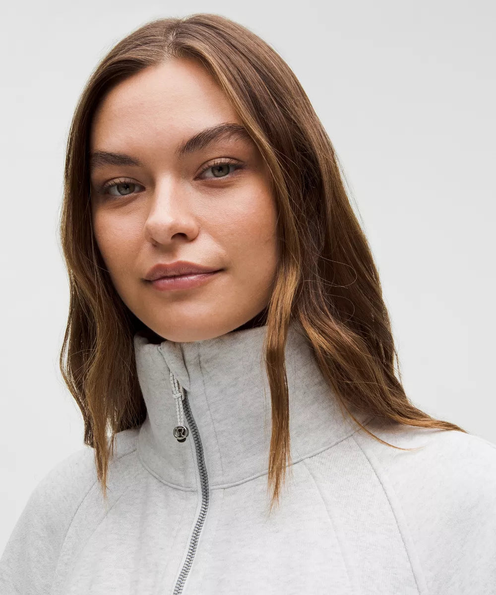 Sweat demi-zippé Scuba Oversized à col cheminée Long