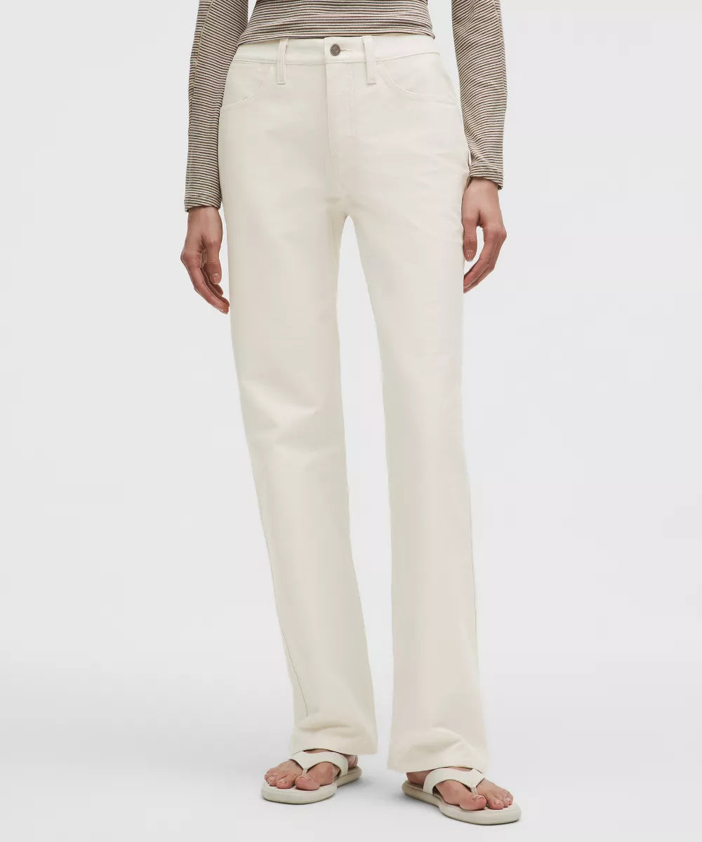 Pantalon EasyFive taille mi-haute à coupe droite décontractée Standard