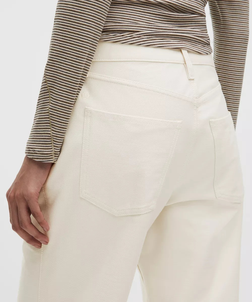 Pantalon EasyFive taille mi-haute à coupe droite décontractée Standard