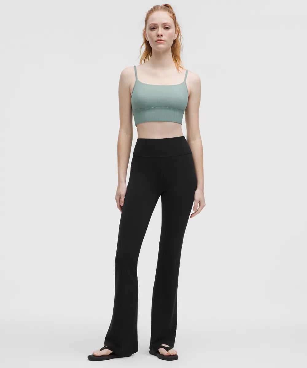 Pantalon Groove évasé taille haute en Nulu Court