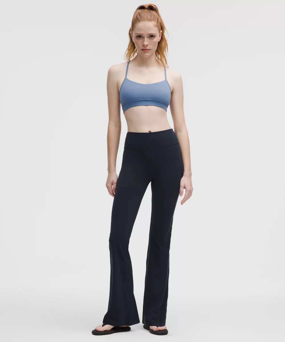 Pantalon Groove évasé taille haute en Nulu Court