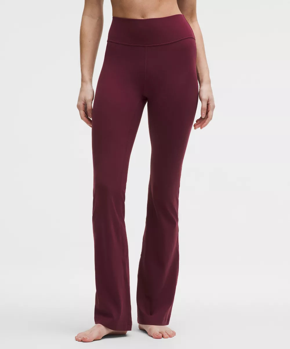 Pantalon Groove évasé taille haute en Nulu Court