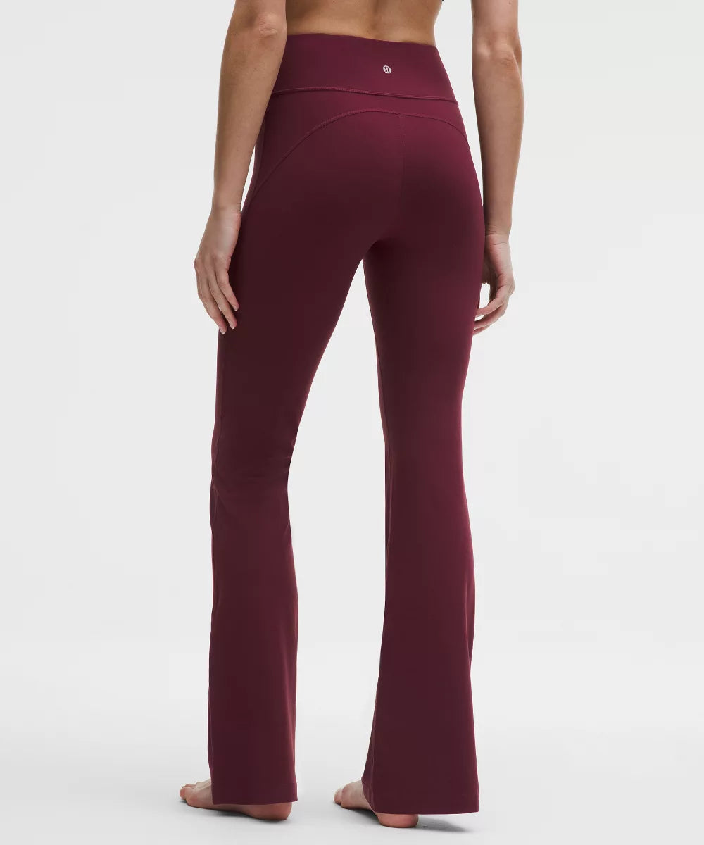 Pantalon Groove évasé taille haute en Nulu Court