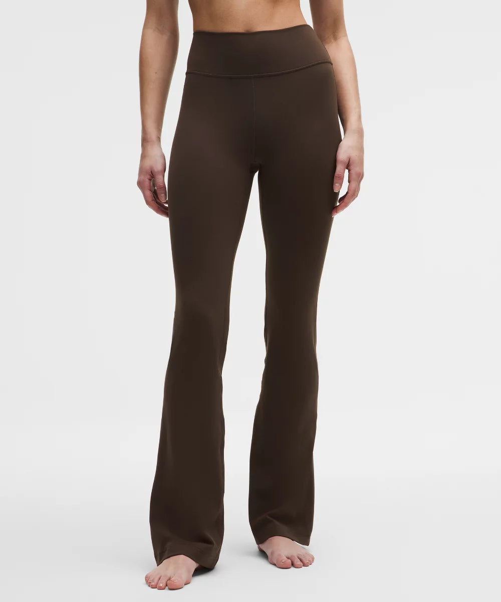 Pantalon Groove évasé taille haute en Nulu Court