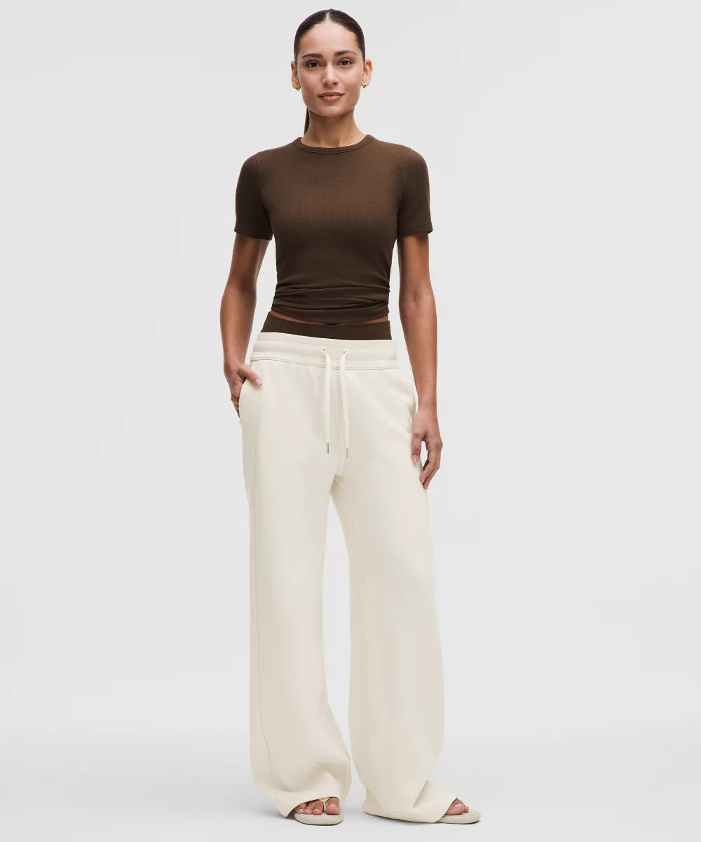 Pantalon Scuba large taille mi-haute Standard