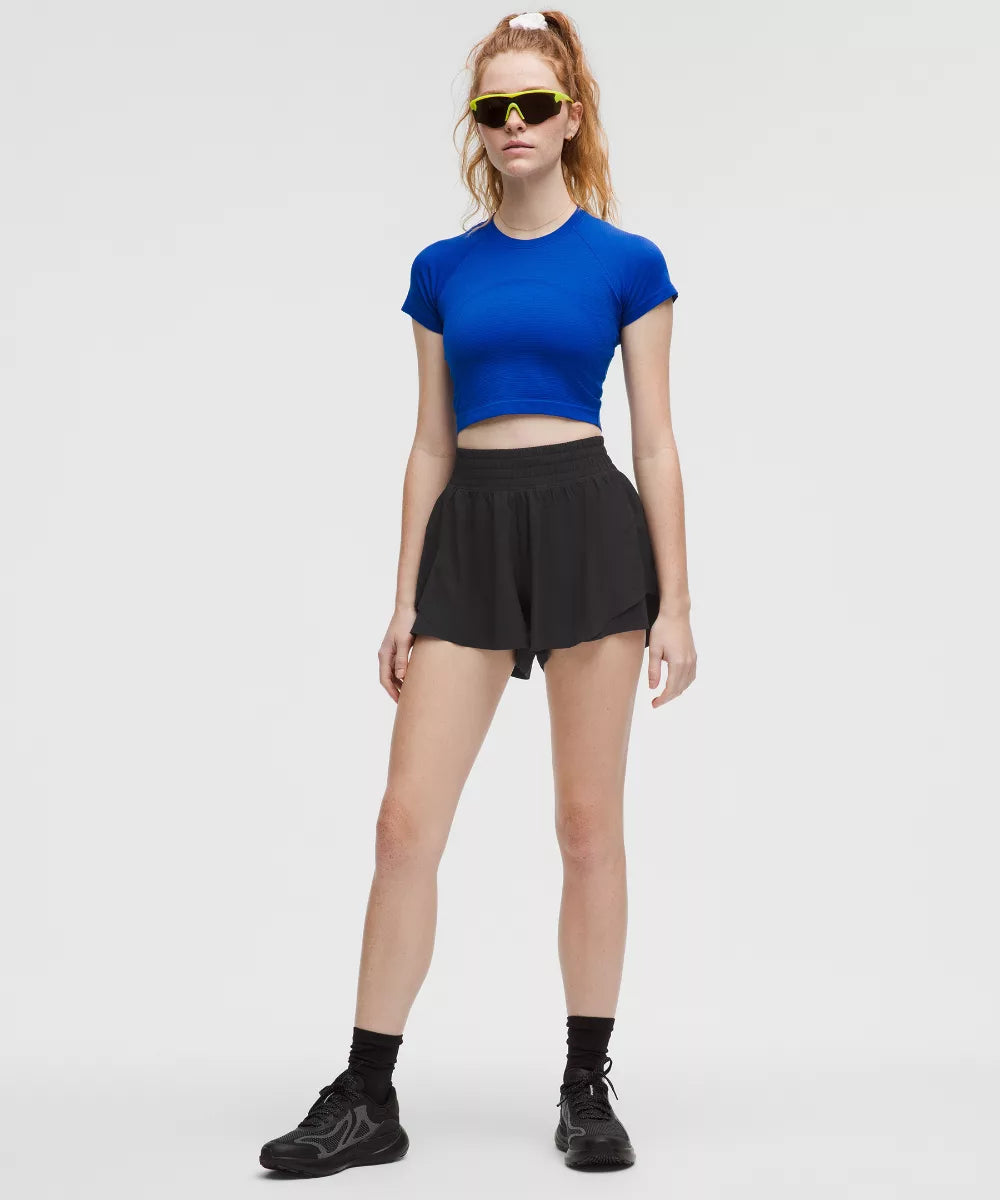Short de running Shake It Out taille haute 6 cm