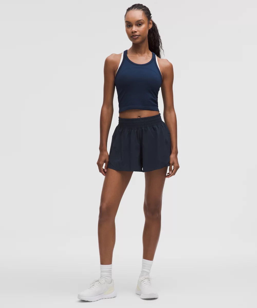 Short de running Shake It Out taille haute 6 cm