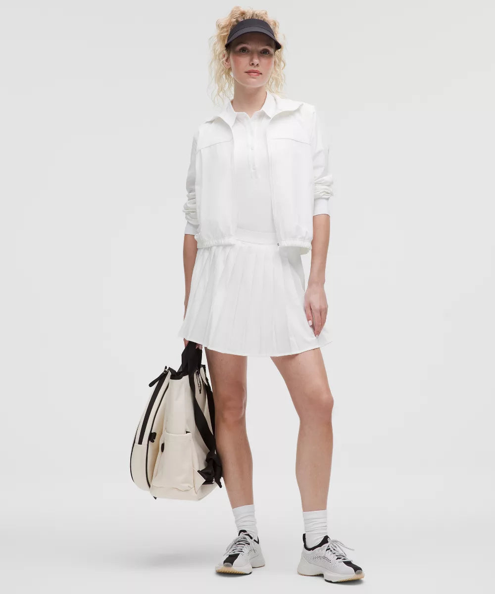 Jupe de tennis plissée taille haute Longue