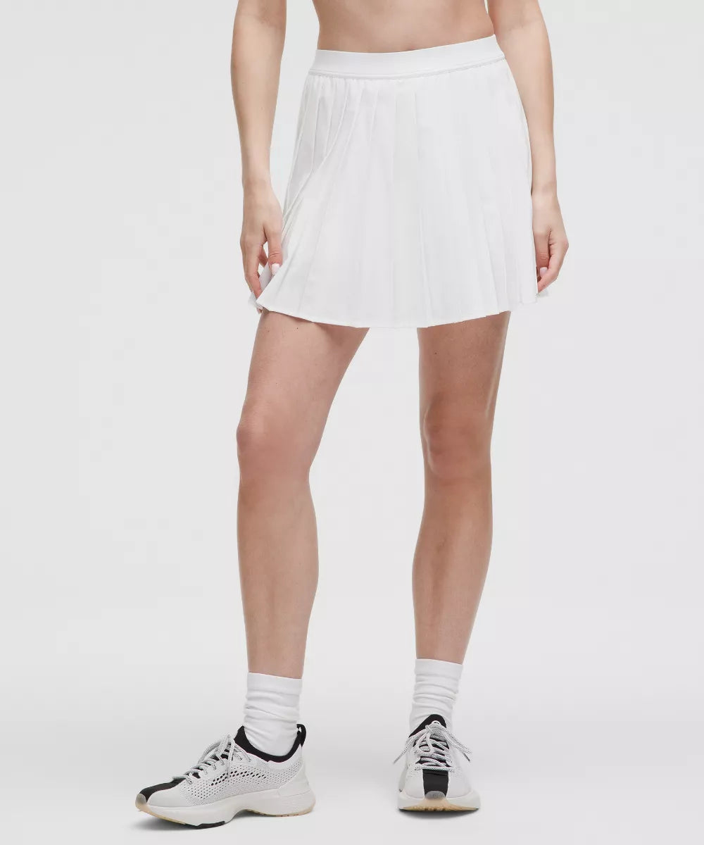 Jupe de tennis plissée taille haute Longue