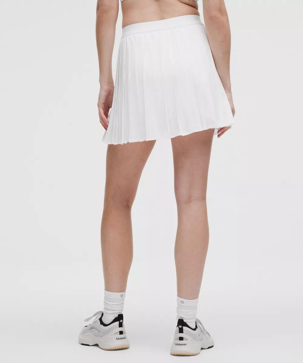 Jupe de tennis plissée taille haute Longue