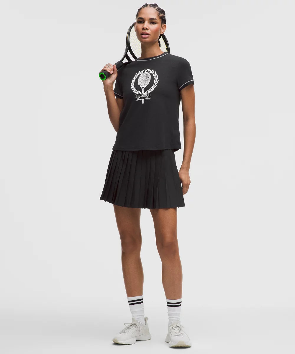 Jupe de tennis plissée taille haute Longue