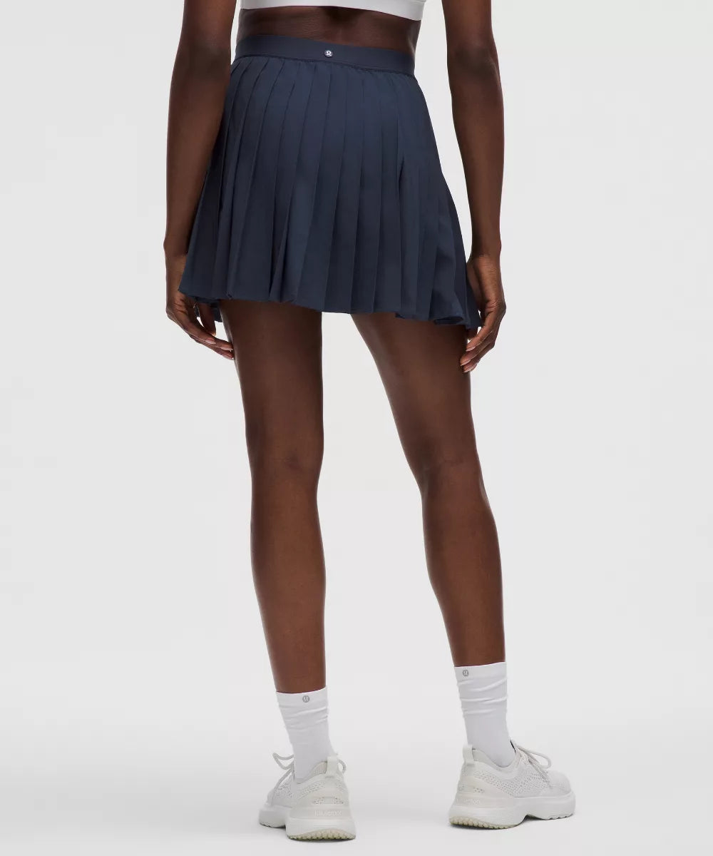 Jupe de tennis plissée taille haute Longue