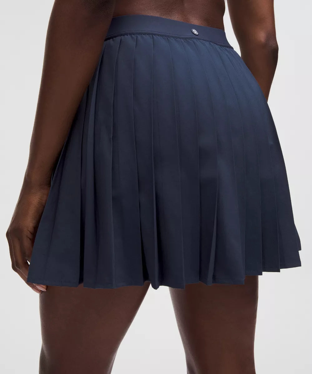 Jupe de tennis plissée taille haute Longue
