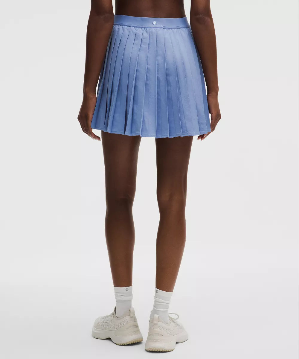 Jupe de tennis plissée taille haute Longue