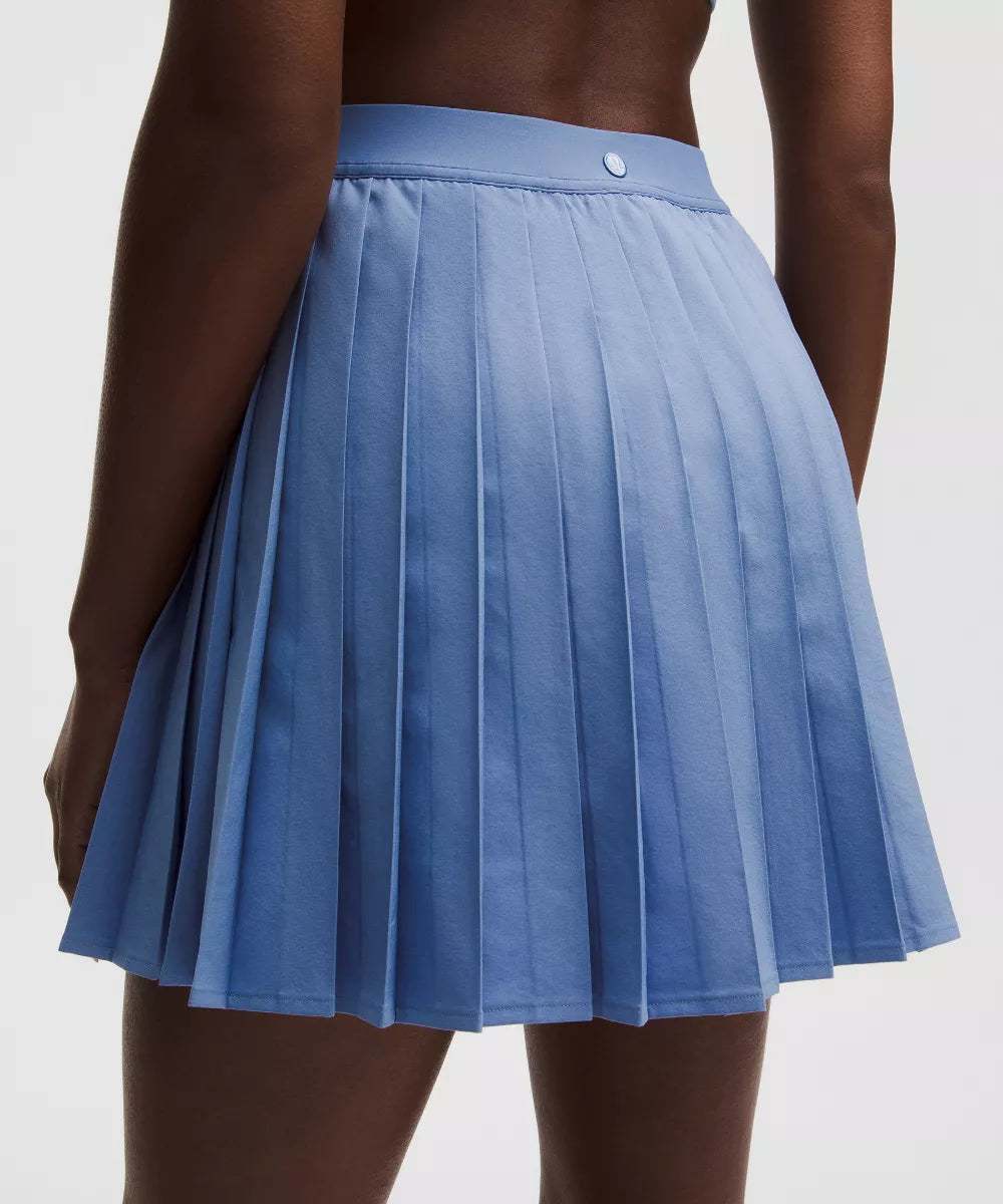 Jupe de tennis plissée taille haute Longue